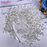 Luxury Headpiece for Bride Rhinestone Crown Wedding Tiaras Bridal Hair Accessories Women Tiara Pageant Headband HP385