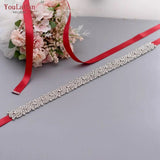 S28B Wedding Dress Belt Rhinestones Bridal Belt Diamond Wedding Dress Belt Crystal Wedding Sash for Wedding Dress