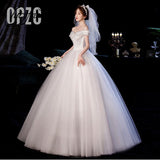 Fashion Classic Simple Korean Sweetheart Wedding dress plus size off the shoulder Bow Vestidos De Noiva 2023 Robe De Mariage
