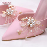 X05 2pcs/lot Bride High Heels Clips Rhinestone Bridal Wedding Shoes Buckle Women Accessories High Heel Decoration