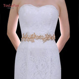 SH353 Sparkly Skinny Belt Gold Leaf Wedding Belt with Pearls Womens Formal Belts Wedding Waist Belt Jeweled Dress Belt