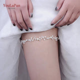 HT03-S Silver Pearl Bridal Leg Garter Bridal Thigh Leg Garter Ring Wedding Garter Belt Wedding Party Bridal Leg Garter
