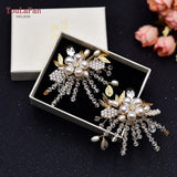 2pcs/lot Removable Bride High Heel Clip Rhinestone Wedding Shoes Buckle Women Decoration Pearls Floral Bead Shoe Clips