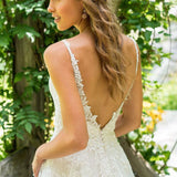 Wedding Dress Calssic Beach Wedding Dress Sleeveless V-neck Backless A-line Vestido De Noiva Robe De Mariee plus