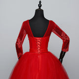 size White Red Wedding dress 2023 New Arrival Spring Summer 3 Quarter Sleeve Sweet Princess Bridal Gowns Vestidos De Novia
