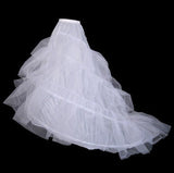 Long Train Petticoat Slim Wedding Dress Crinoline Bridal COS Cheap Sexy Enaguas enaguas wedding dress hoops