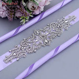 S26 Silver Bridesmaids Belt Bridal Belts and Sashes Womens Rhinestone Belts for Black Formal Dresses Wedding Dress Belt