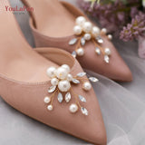X05 2pcs/lot Bride High Heels Clips Rhinestone Bridal Wedding Shoes Buckle Women Accessories High Heel Decoration