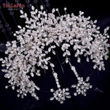 Luxury Headpiece for Bride Rhinestone Crown Wedding Tiaras Bridal Hair Accessories Women Tiara Pageant Headband HP385