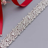 S28B Wedding Dress Belt Rhinestones Bridal Belt Diamond Wedding Dress Belt Crystal Wedding Sash for Wedding Dress