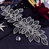 HP256A Rhinestones Bridal Headpiece for Wedding Leaf Headband Hair Accessories Bridesmaid Headdresses Bride Headdress