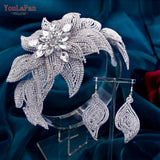 HP455 Bridal Hair Accessories Rhinestone Wedding Head Piece Women Headband Princess Headdress Crystal Bride Headwear
