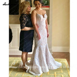 Lace Mermaid Wedding Dresses 2023 Sleeveless Spaghetti Straps Wedding Bridal Gowns Vestidos De Novia Custom Made