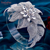 HP455 Bridal Hair Accessories Rhinestone Wedding Head Piece Women Headband Princess Headdress Crystal Bride Headwear