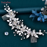 Woman Hair Comb Bridal Headdresses Wedding Hair Accessories Bride Tiara Hair Clip Pageant Headwear for Party HP523
