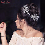 HP276 Rhinestone Wedding Comb Women Hair Accessories Bridal Hair Clips Head Jewelry for Party Bride Girl Headpiece