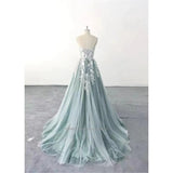 Sweetheart Neckline A-Line Wedding Dresses Spaghetti Straps Lace Appliques Sweep Train Bridal Gowns Custom Made