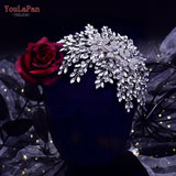 HP462A Crystal Headpiece for Brides Hair Accessories Wedding Bridal Side Comb Head Jewelry Flower Woman Headdresses