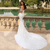 Sexy Mermaid Wedding Dress 2023 Sleeveless Custom Made Bridal Gown Sweetheart Court Train Robe De Mariée Bride Dresses