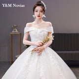 Sweetheart Boat Neck Style China Wedding Dress Vintage Lace Embroidery Pluse Size Vestidos De Novia Bride Gowns Marriage