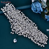 HP376 Fashion Bridal Hair Accessories Crystal Headpiece For Women Tiara Wedding Crown Eew Set Rhinestone Bride Headband