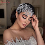 HP256A Rhinestones Bridal Headpiece for Wedding Leaf Headband Hair Accessories Bridesmaid Headdresses Bride Headdress