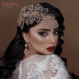 Hollow Leaf Headband for Woman Rhinestone Bridal Headpiece Wedding Hair Accessories Bridesmaid Bride Headdress HP256A