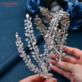 HP496 Shiny Wedding Hair Accessories Jewelry Bridal Tiara Woman Headband Rhinestone Headpiece for Pageant Headdresses