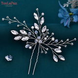 Crystal Hair Pin for Woman Bridal Girl Hairpin Wedding Hair Accessories Bride Hair Clip Bridesmaid Headdresses HP103-1