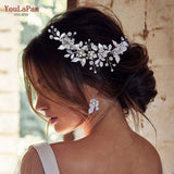Woman Hair Comb Bridal Headdresses Wedding Hair Accessories Bride Tiara Hair Clip Pageant Headwear for Party HP523