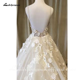Wedding Dresses with flowers sweetheart A-line Bridal Dresses Sexy Wedding Gowns Robe de mariee