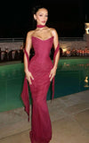 Sexy Mermaid Sweetheart Chiffon Prom Dresses Formal Summer Wedding Guest Dresses Wedding Guest Outfit HZ1214