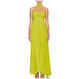 Classy A line Sweetheart Chiffon Long Prom Dresses Formal Summer Wedding Guest Dresses Wedding Guest Outfit HZ1214