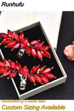 X31 Red Rhinestone Shoes Clips Bridal High Heel Shoe Ornaments Jewelry Wedding Shoes Decoration Clip DIY Accessories