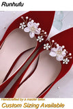 X05 2pcs/lot Bride High Heels Clips Rhinestone Bridal Wedding Shoes Buckle Women Accessories High Heel Decoration