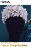 HP193P-C Trendy Bridal Hair Hoop Colorful Rhinestone Wedding Crown Handmade Bride Tiara Hair Accessories Woman Headband