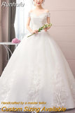 Dresses 2023 New The Sexy V-neck Lace Up Ball Gown Off The Shoulder Princess Elegant Vestido De Noiva