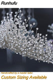 Luxury Headpiece for Bride Rhinestone Crown Wedding Tiaras Bridal Hair Accessories Women Tiara Pageant Headband HP385