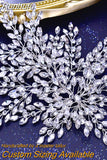 HP498 Crystal Bridal Headpiece with Comb Rhinestone Headwear Wedding Hair Accessories Bride Headdress Hair Jewelry