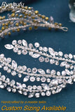HP496 Shiny Wedding Hair Accessories Jewelry Bridal Tiara Woman Headband Rhinestone Headpiece for Pageant Headdresses