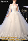 Dress 2023 New Elelgant Court Train Lace Embroidery Princess Vintage Wedding Dresse Plus Szie Wedding Gowns