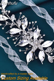 SH299 Shiny Leaf Belts for Bride Woman Dresses Sash Waist Jewelry Wedding Accessories Bridal Belt with Organza Ribbon