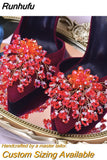 HX39 2pcs Rhinestones High Heel Buckle Decoration Women Bride Shoes Clips Charm Wedding Shoes Buckle Shoe Crystal Clip