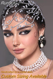 HP481 Crystal Wedding Comb Bridal Hair Clips Headdress Bridesmaid Women Headpiece with Comb Prom Hair Ornament Headwear