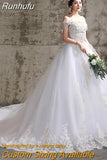 The Shoulder Wedding Dress 2023 New Bride Dresses Simple Wedding Gowns Plus Size Vestido De Noiva